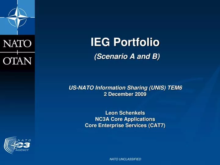 ieg portfolio scenario a and b