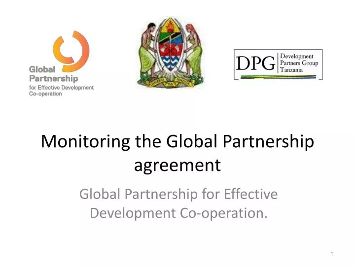 monitoring the global partnership agreement