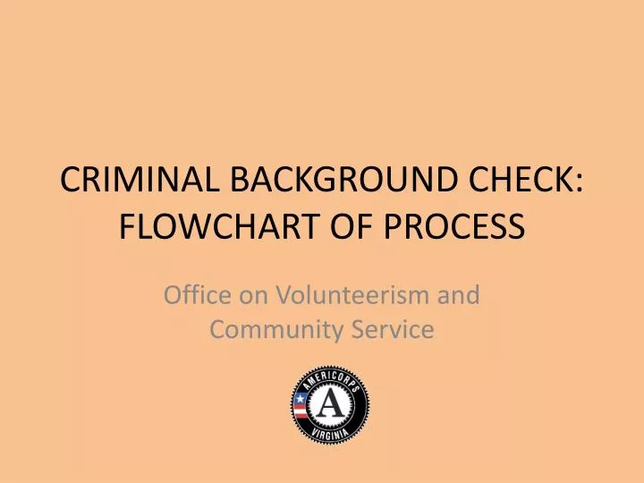 criminal background check flowchart of process