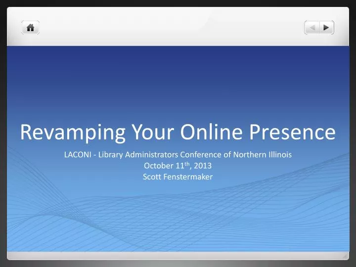 revamping your online presence