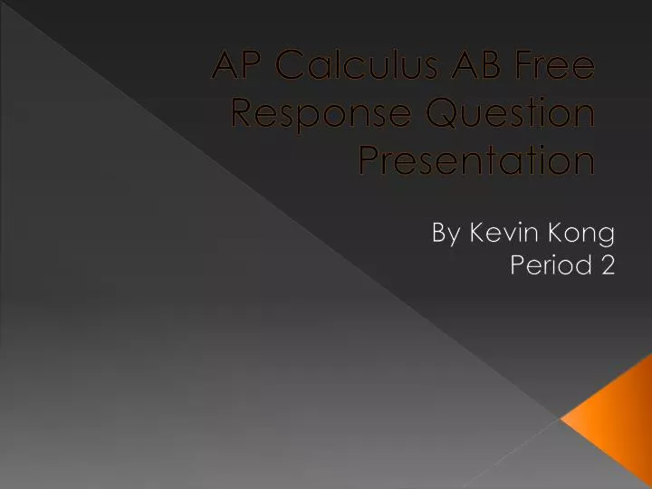 ap calculus ab free response question presentation