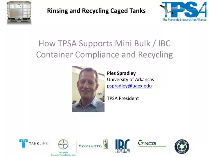 how tpsa supports mini bulk ibc container compliance and recycling