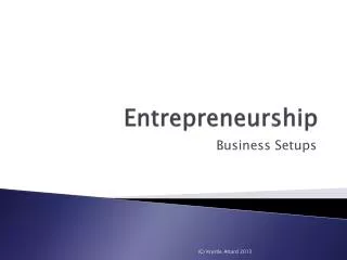 Entrepreneurship