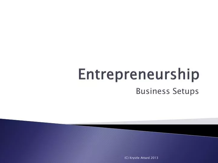 entrepreneurship