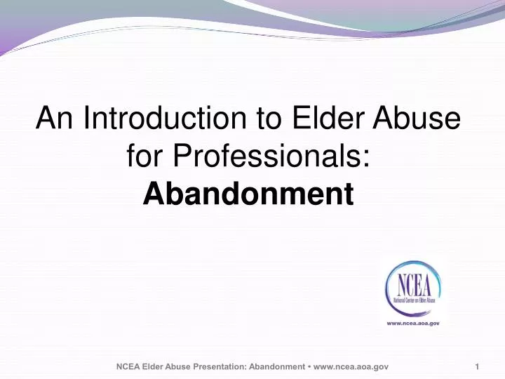 an introduction to elder abuse for professionals abandonment