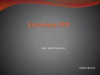 entretient ppp