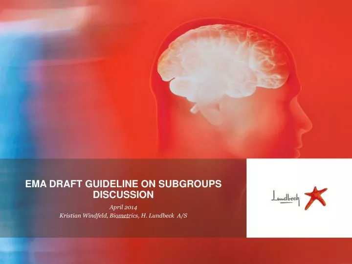 ema draft guideline on subgroups discussion