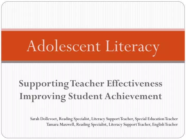 supporting teacher effectiveness improving student achievement