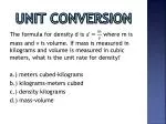 Unit conversion - slide 1