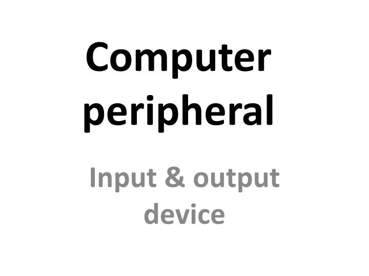 computer peripheral