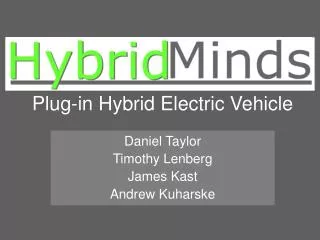 Plug-in Hybrid Electric Vehicle