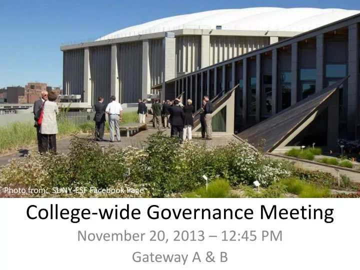 college wide governance meeting