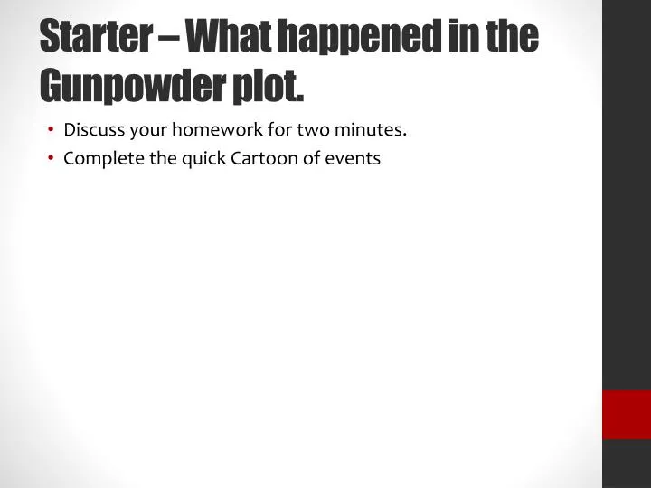 starter what happened in the gunpowder plot