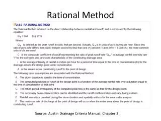 Rational Method