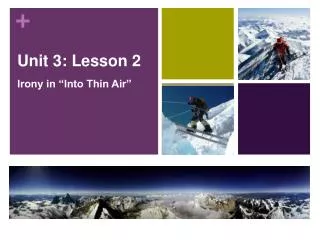 Unit 3: Lesson 2