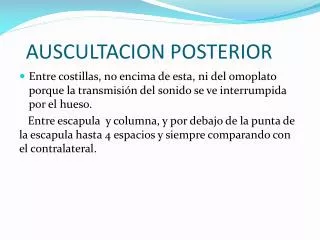 auscultacion posterior