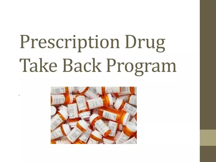 prescription drug take back program