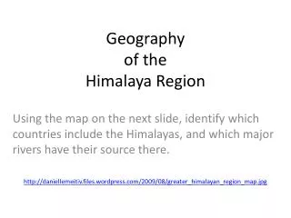 Geography of the Himalaya Region