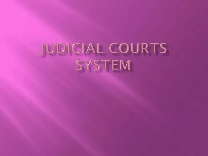 judicial courts system