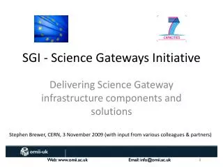S GI - Science Gateways Initiative