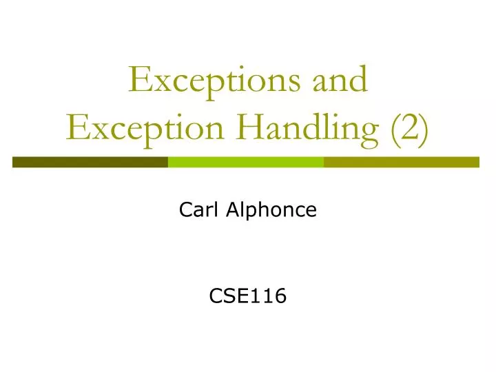 Error Handling and Exceptions - ppt download