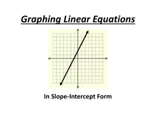 graphing linear equations