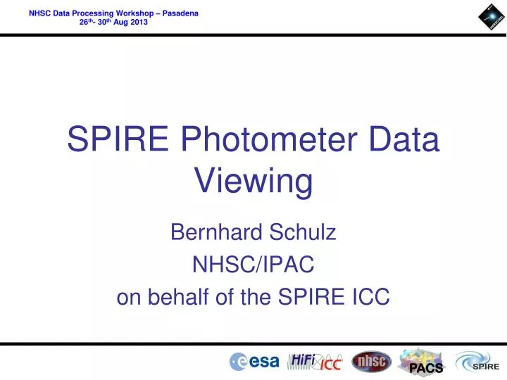 spire photometer data viewing