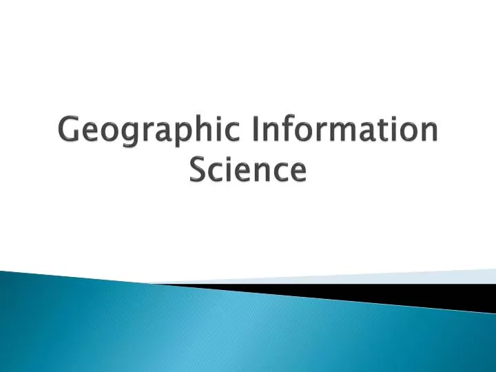 geographic information science