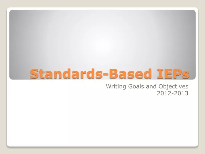 standards based ieps