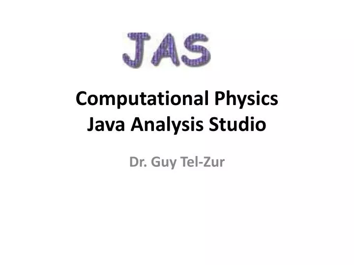 computational physics java analysis studio