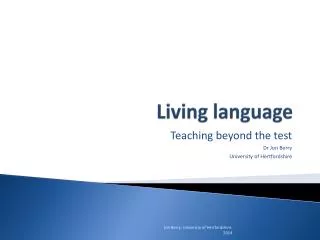 Living language