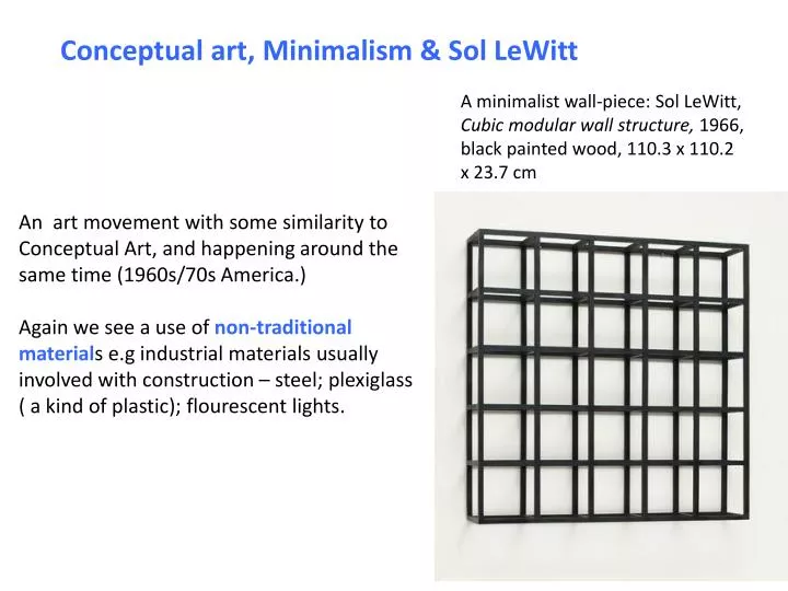 conceptual art minimalism sol lewitt