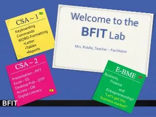 Welcome to the BFIT Lab