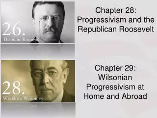 Chapter 28: Progressivism and the Republican Roosevelt