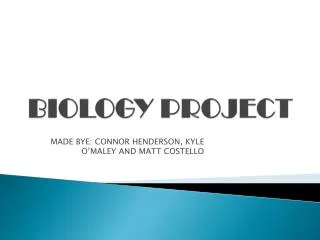BIOLOGY PROJECT