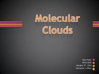 Molecular Clouds