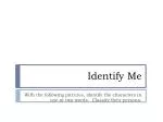 Identify Me - slide 1