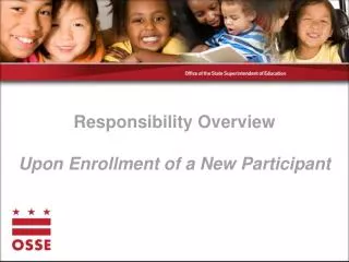 Responsibility Overview Upon Enrollment of a New Participant