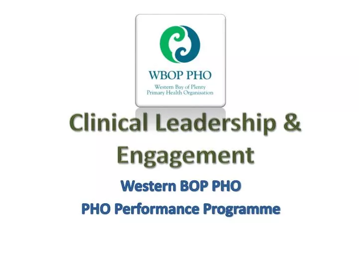 clinical leadership engagement