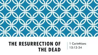 the resurrection of the dead