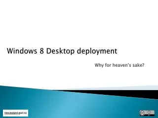 Windows 8 Desktop deployment
