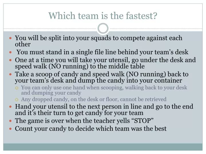 which team is the fastest