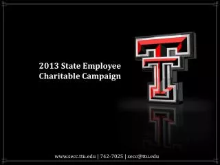 2013 State Employee Charitable Campaign