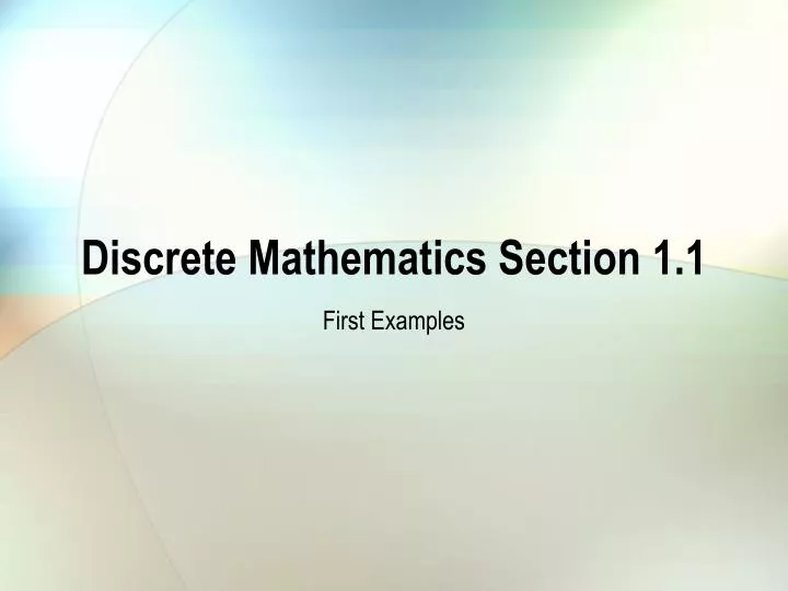 discrete mathematics section 1 1