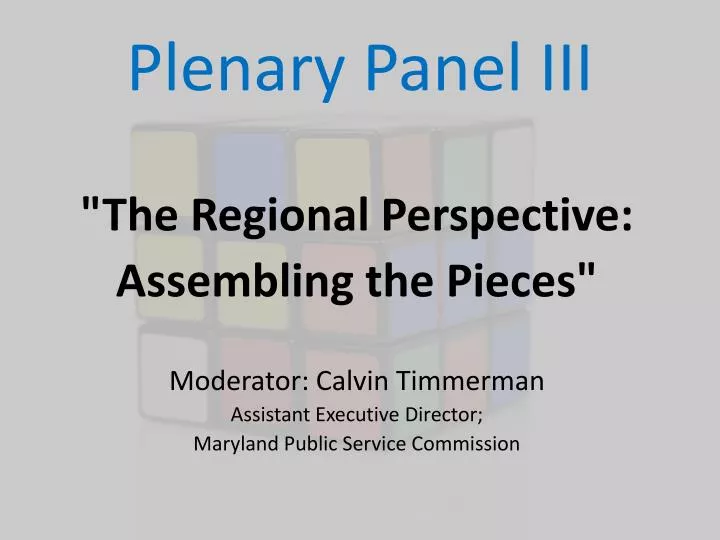 plenary panel iii