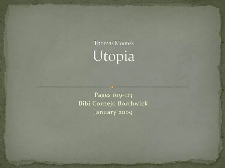 thomas moore s utopia