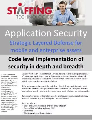 Application Security Strategic Layered Defense for mobile and enterprise assets