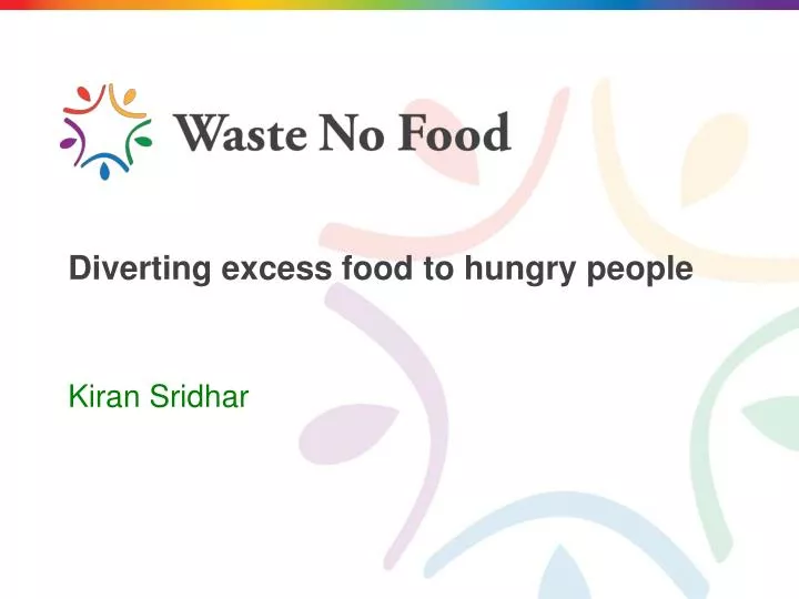 diverting excess food to hungry people