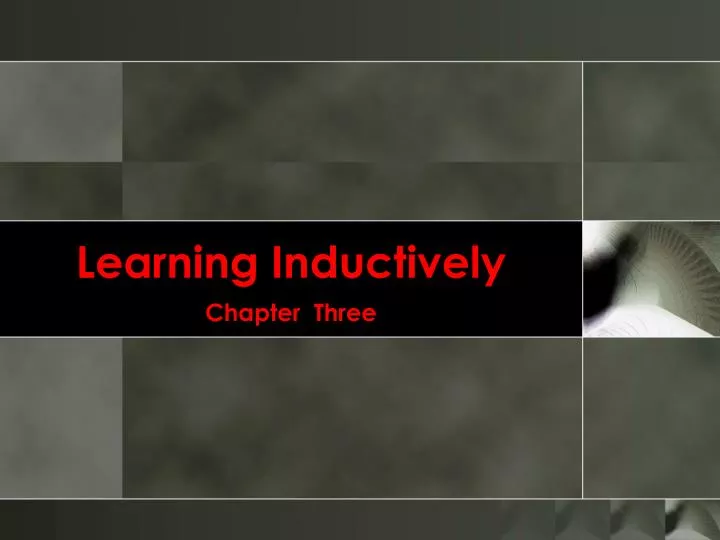 learning inductively