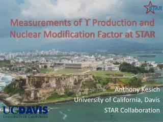 Measurements of  Production and Nuclear Modification Factor at STAR